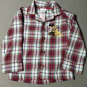 Disney Plaid Mickey Mouse Shirt